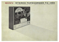 Sony TC-355 - Owners Manual 